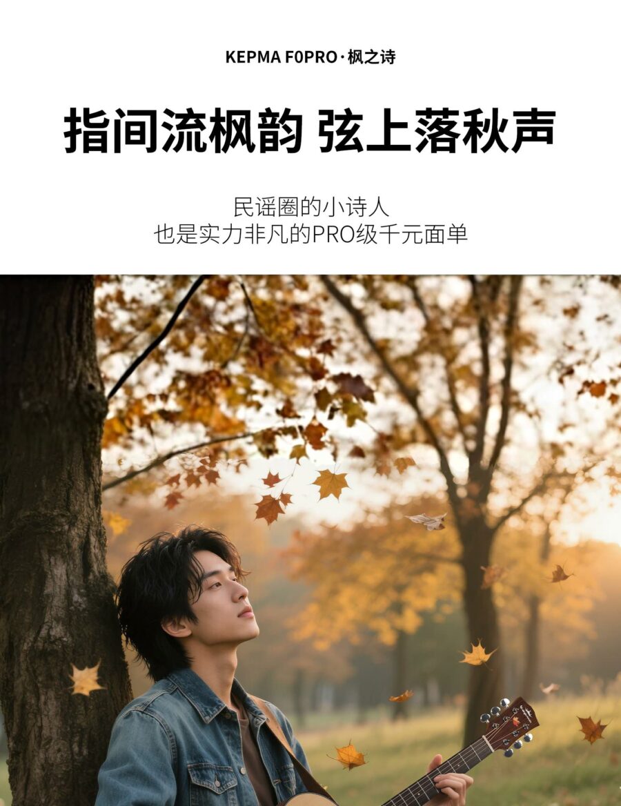KEPMA FOPRO·枫之诗 指间流枫韵 弦上落秋声 民谣圈的小诗人也是实力非凡的PRO级千元面单