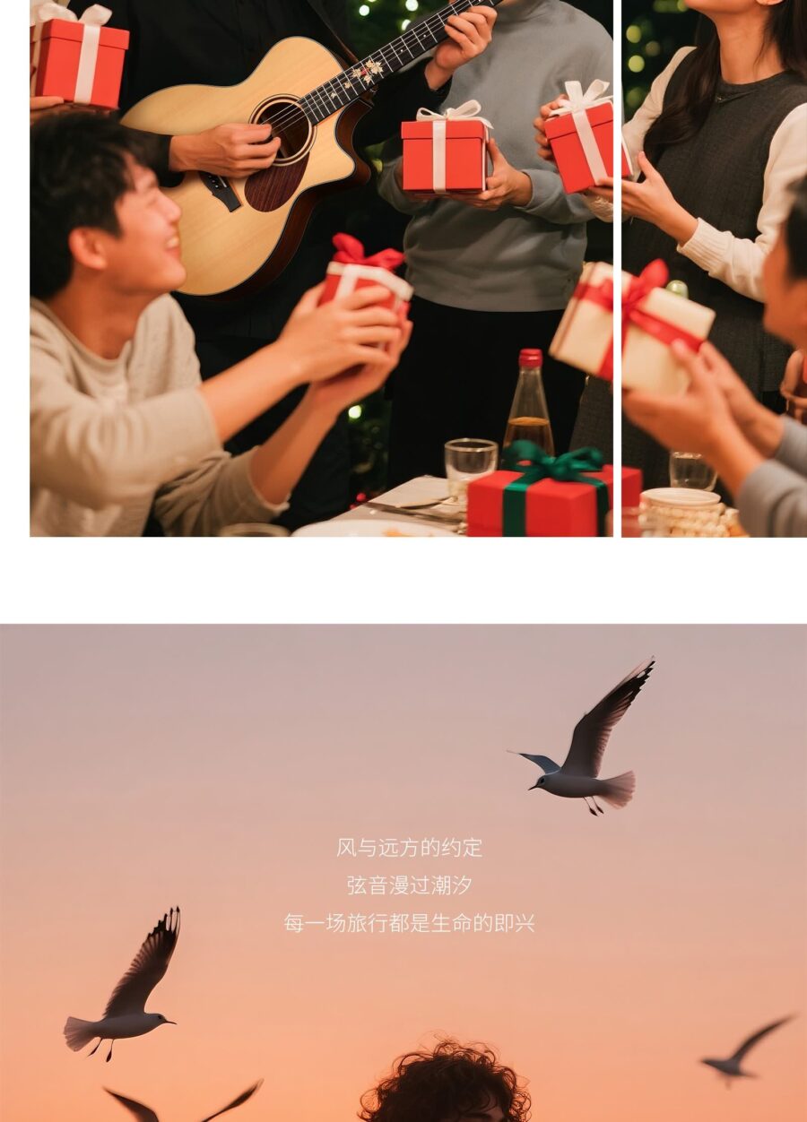 风与远方的约定 弦音漫过潮汐 每一场旅行都是生命的即兴